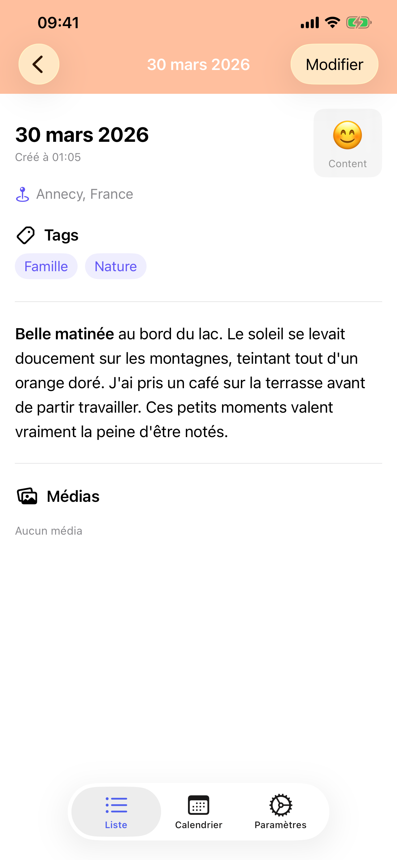 TinyRecap , Entry detail